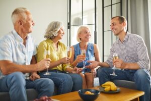 55 and Older Communities Talking With Friends